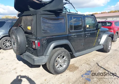 2020 Jeep Wrangler Unlimited Freedom 4X4 from USA, damaged, VIN 1C4HJXDG7LW241927